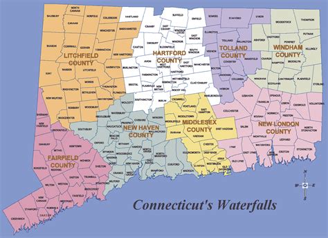 Map Of Counties In Connecticut World Map