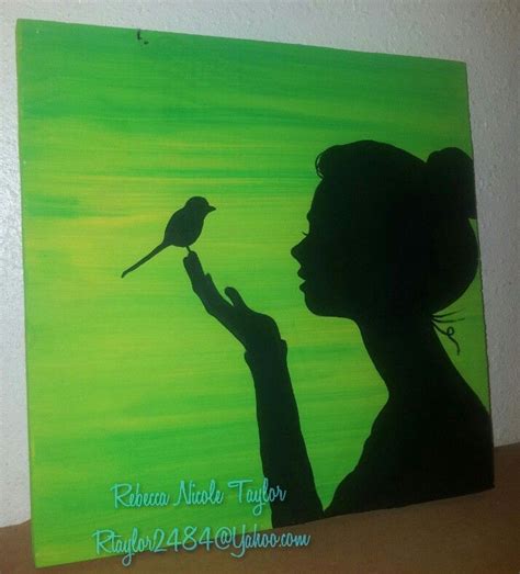 Silhouette Painting Canvas Painting Painting Art Projects