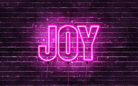 Download Wallpapers Joy 4k Wallpapers With Names Female Names Joy