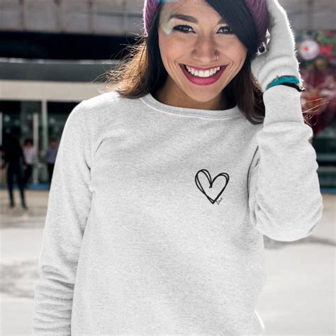 Heart Sweatshirt Women Love Sweatshirt Valentines Day Shirt