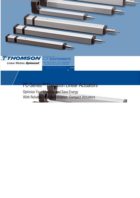 PDF Thomson PC Series Precision Linear Actuators Catalog DOKUMEN TIPS