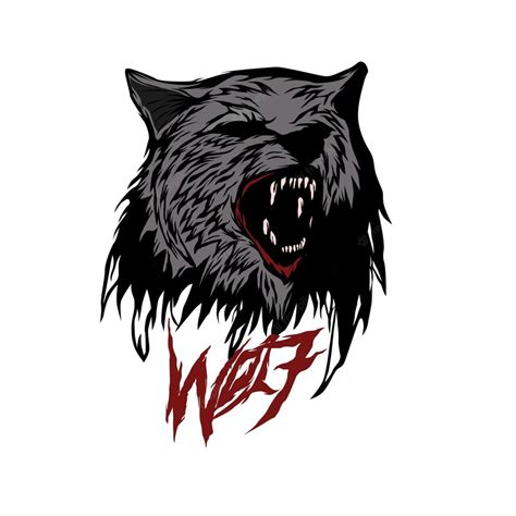 Premium Vector Dire Wolf Head Vector Illustration