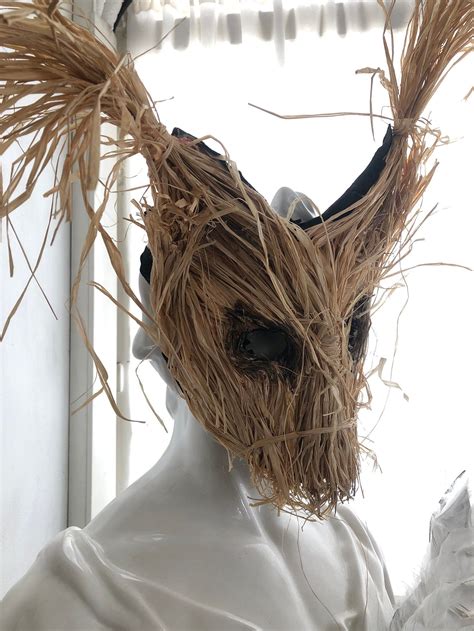 Scary Weird Mask Creepy Scarecrow Mask Adult Halloween Etsy
