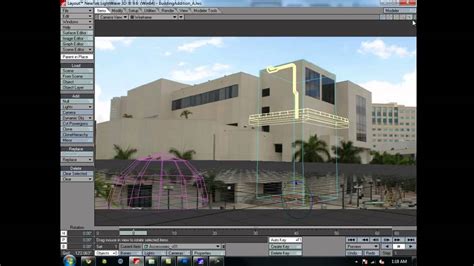Add Geometry To Building Footage In Lightwave 3d Youtube