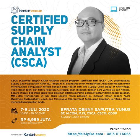 And develop positive employee relations. Certified Supply Chain Analyst (CSCA)