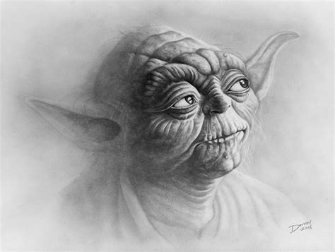 Yoda Pencil Drawing Star Wars Drawings Star Wars Movies Posters