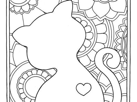 Free Cat Mindful Coloring Pages For Kids And Adults