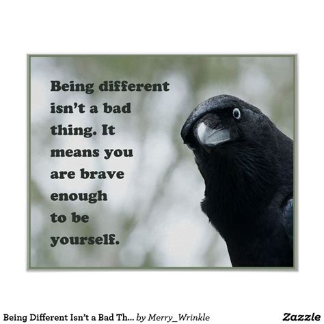 Being Different Isnt A Bad Thing Positive Affirmations Quotes T