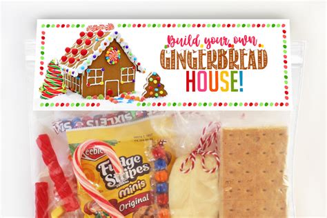 It comes set to print four to a page. DIY Complete Gingerbread House Kit in a Bag! FREE ...