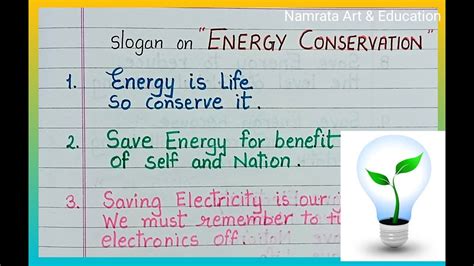 Slogan Writing On Energy Conservationbest Slogan On Save Energy In