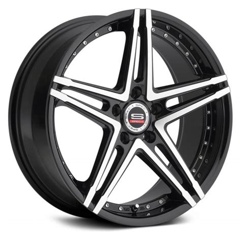 Spec 1® Sp 5 Wheels Gloss Black With Machined Face Rims