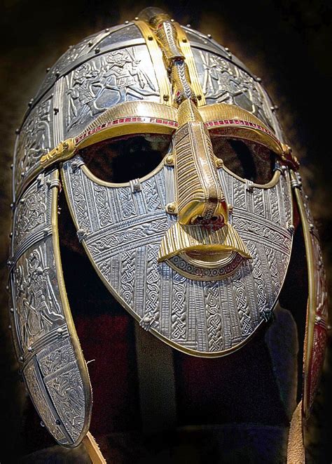 Sutton Hoo Helmetreconstructed Sutton Hoo Anglo Saxon Early