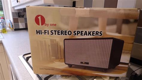 Review Of The 1byone Hi Fi Stereo Bluetooth Speaker Youtube