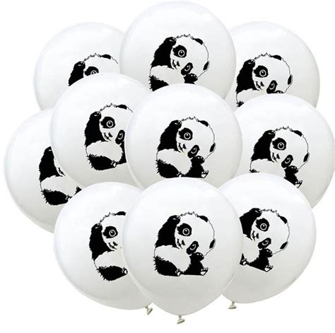 12 Pack Premium Panda Party Balloons 12 Panda Birthday Etsy