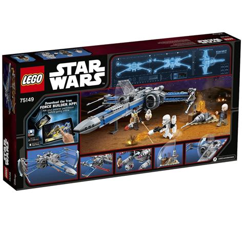 It came with 263 pieces, 4 minifigures, and a fun comic book with alternate builds! LEGO Star Wars 75149 Resistance X-Wing Fighter Potsdam Berlin