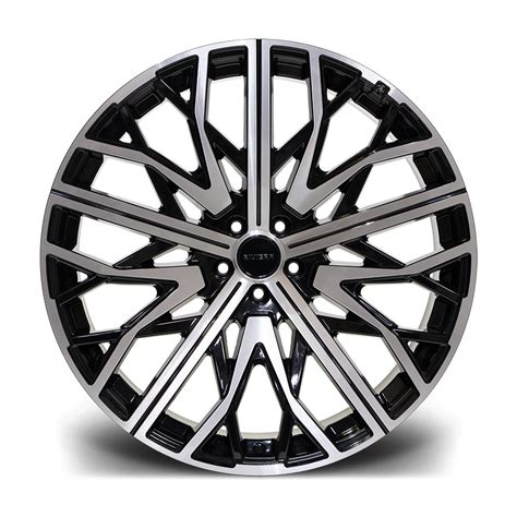 22 Inch Riviera Rv131 Black Polished Alloy Wheel Set Of 4 Project Rebel