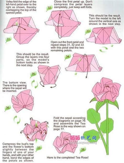Beginner Step By Step Diy Origami Rose