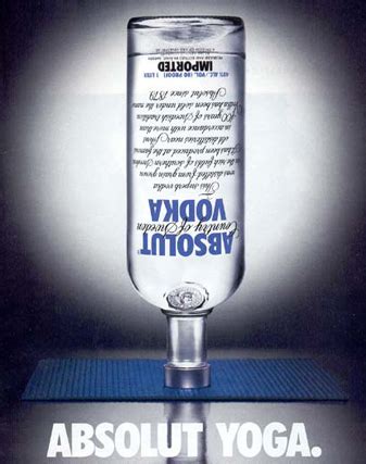 Au vodka is gold filtered and distilled five times to deliver a clean & smooth flavour. Literatura y Publicidad: Absolut