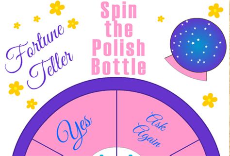 Free Printable Spin The Nail Polish Bottle Fortune Teller