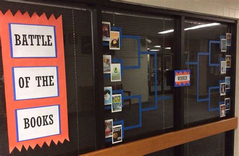 Battle Of The Books Library Displays Library Decor March Book