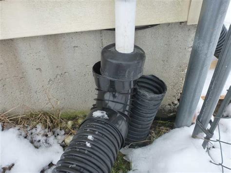 In any case where you notice freezing, simply flush out water and have the pump operating. Basement Waterproofing - Replacement Sump Pump, Discharge ...