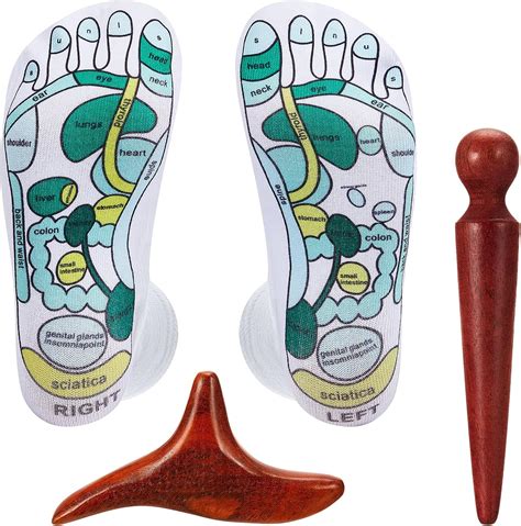 Acupressure Reflexology Socks Foot Massage Socks Massage Toe Socks With 2 Pcs Wooden
