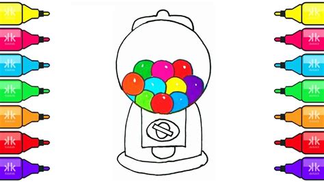 Gumball machine coloring page from amusements parks category. Pin on Coloring Book