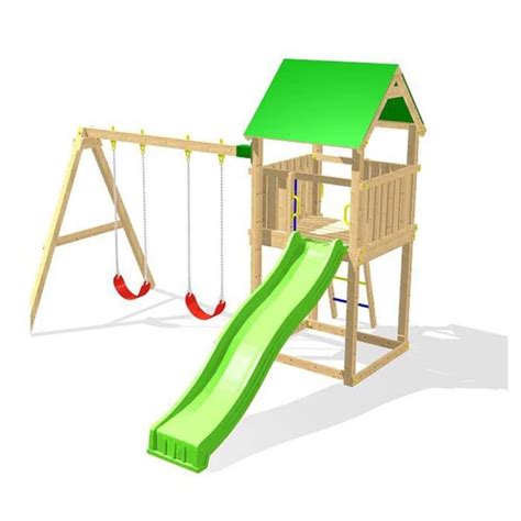 Achetez en toute confiance et sécurité sur ebay! portique avec toboggan et cabane - Agencement de jardin ...