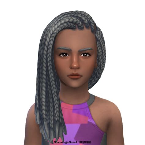 Child Box Braids Side Hair The Sims 4 Create A Sim Curseforge