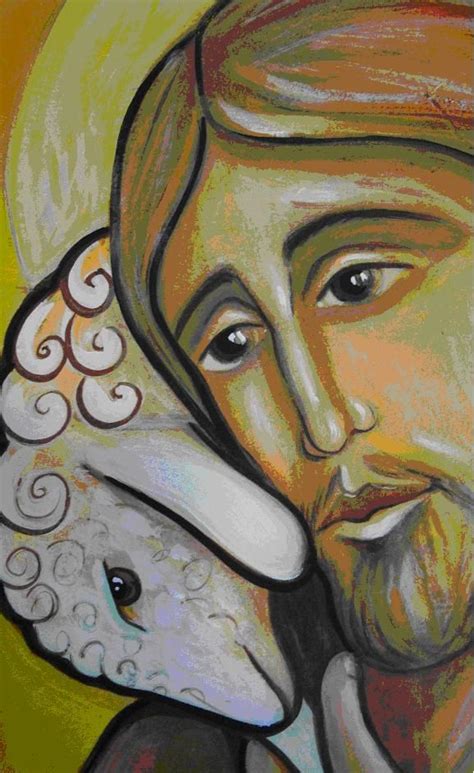 Hemos vectorizado esta imagen del buen pastor tomando en cuenta tanto los detalles físicos de la obra artística, como los factores que afectan al rendimiento de un plotter de corte. Jesús Buen Pastor