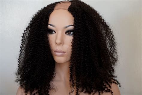 C Kinky Curly U Part Human Wig For Black Women Natural Curly Etsy Canada