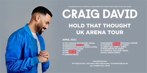 Craig David Hold That Thought Tour 2022