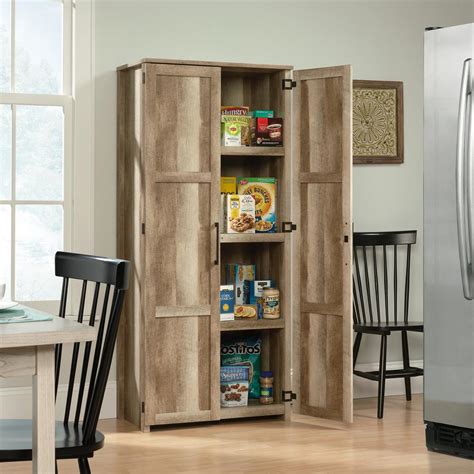 Homevisions Lintel Oak Storage Cabinet 425050 The Home Depot
