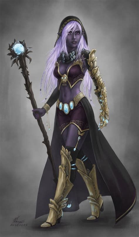 Angevere S Deviantart Gallery Dark Elf Dungeons And Dragons Characters Fantasy Character Design