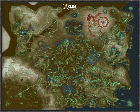 Zelda Breath Of The Wild Player Immortalizes Heros Path With In Game
