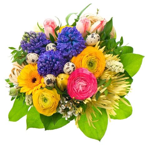 Beautiful flower bouquets for every occasion. Beautiful easter bouquet of colorful spring flowers ...