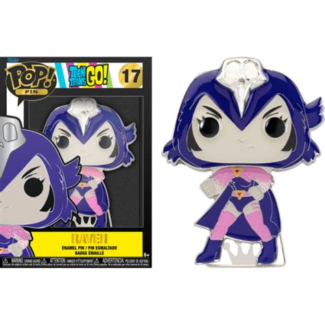 Teen Titans Go Raven 4 Pop Enamel Pin