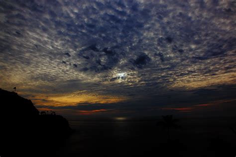 Wallpaper Sea Night Clouds Sky Sunset Horizon Hd Widescreen