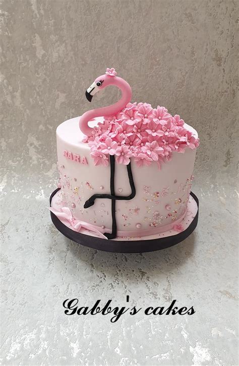 Pink Flamingo Decorated Cake By Gabbys Cakes Cakesdecor