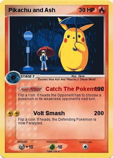 Pokémon Pikachu And Ash 48 48 Catch The Pokemon My Pokemon Card