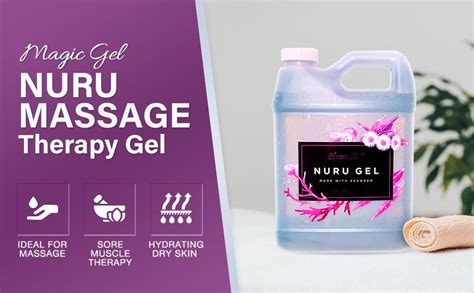 Magic Gel Nuru Massage Therapy Gel Naturally Stain Flavor And Fragrance Free