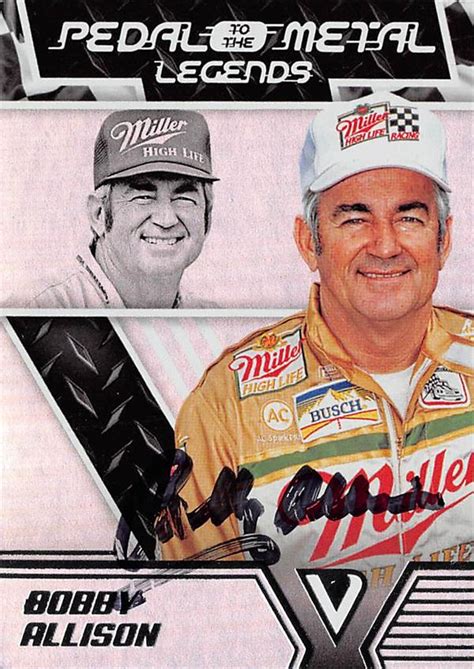 Isaac also was the champion in 1970 which certainly leads credence to his hall of fame resume. Bobby Allison autographed trading card (Auto Racing Nascar ...