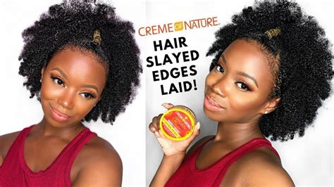 My Edges Are Slayed And Laid Easy Natural Hairstyle Youtube