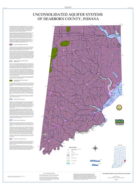 Dnr Water Aquifer Systems Maps 28 A And 28 B Unconsolidated And