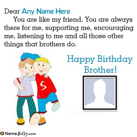 Did you scroll all this way to get facts about birthday gift for brother? Write Name On Happy Birthday Brother Images And Wish ...