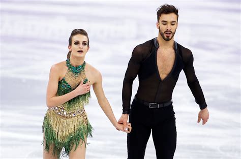 French Ice Dancer Suffers Wardrobe Malfunction At Olympics
