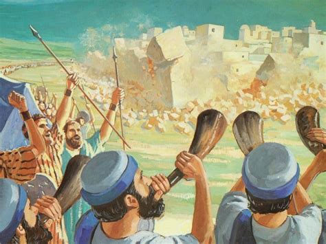 Walls Of Jericho Falling Biblia W Obrazach Stary Testament Księgi