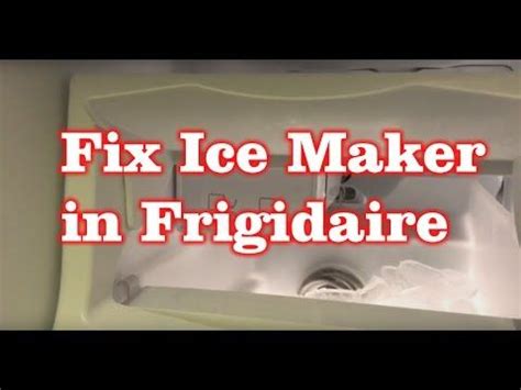 Compressor runs continuously, but freezer is not cold. Frigidaire Freezer not making ICE! Replace the Ice Maker ...