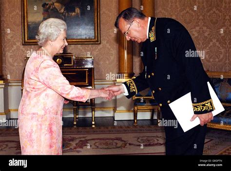 Britains Queen Elizabeth Ii Receives The Ambassador Of The Russian