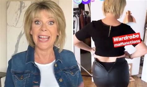 ruth langsford this morning host suffers awkward wardrobe malfunction ahead of show celebrity